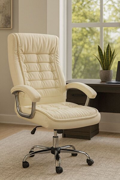 DEC59 A luxurious swivel office chair with an elegant design and distinctive ...