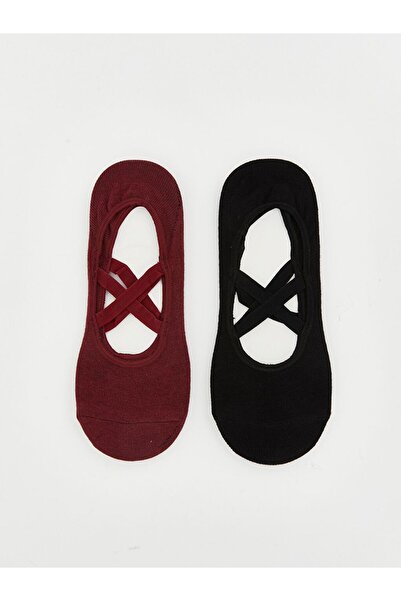 LC Waikiki Non-Slip Sole Women's Yoga and Pilates Socks, Pack of 2