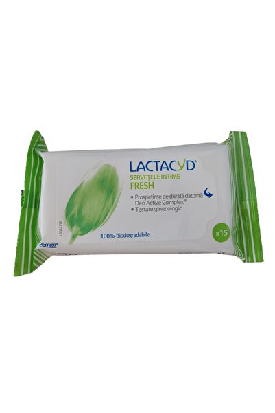 Lactacyd Set 3 x Servetele Intime Fresh Lactacyd, 15 Bucati