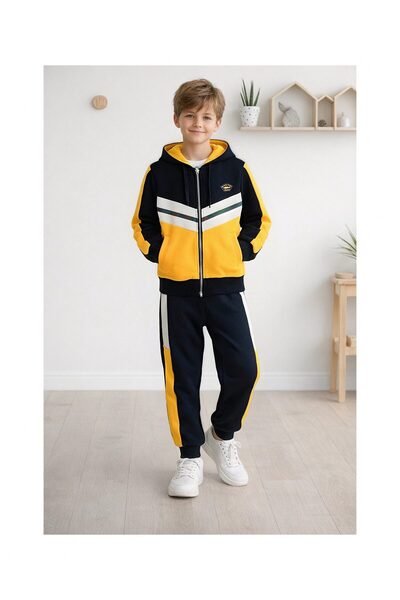 ONE Set trening cu glugă pentru copii – hanorac cu fermoar și pantaloni jogge...