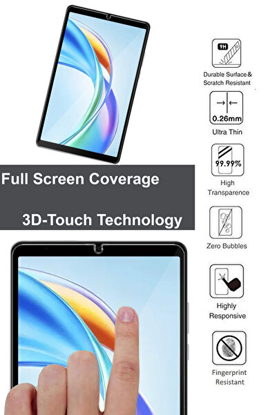 Generic عبوة من قطعتين لجهاز Honor Pad X7 - 8.7 بوصة - واقي شاشة زجاجي مقوى ممتاز