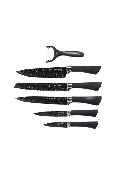 OEM ER-0157 knives + kitchen utensils, stainless steel, black, set of 6 pieces