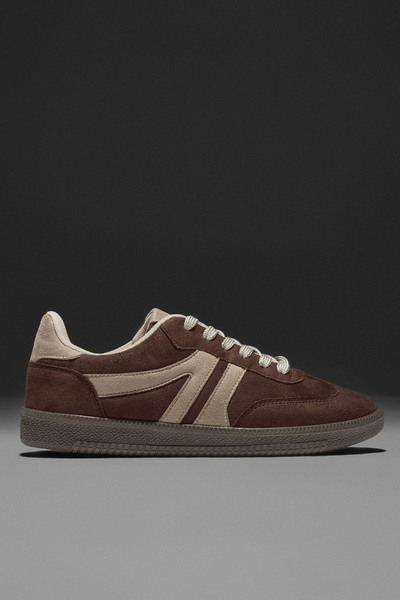 Tonny Black Women's Brown Beige Thermo Sole Side Striped Lace-Up Casual Comfo...