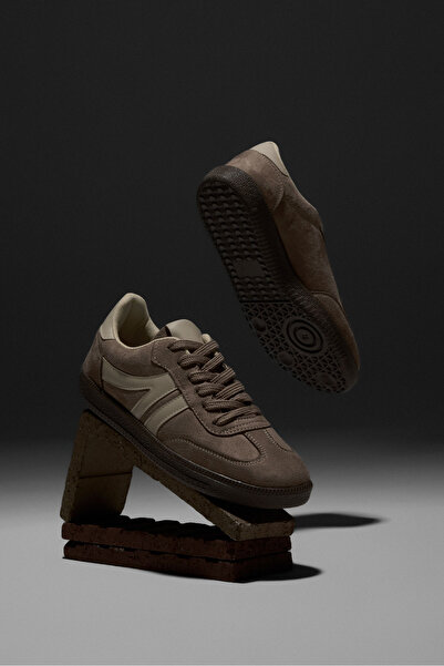 Tonny Black Women's Mink Beige Thermo Sole Side Striped Lace-Up Daily Comfort...