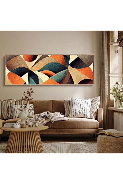 woodhomeworks Tek Parça Gerçek Ahşap Yatay Panorama Çerçeveli Tablo