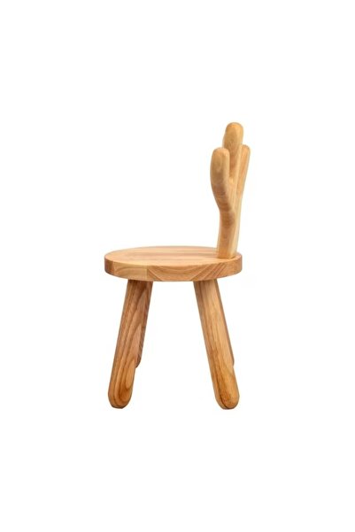 Mtanvxay كرسي خشبي للأطفال الصغار بتصميم حيواني، مناسب للأكل والقراءة واللعب،...