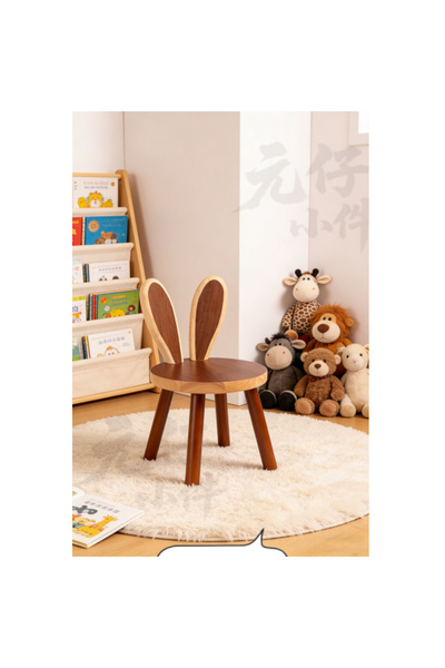 Mtanvxay كرسي خشبي طبيعي للأطفال الصغار، مصنوع من خشب صلب متين، مناسب للحديقة...