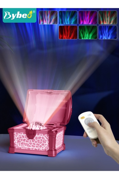 BYBEO Treasure Chest Projector Night Light for Kids, Aurora Night Light Proje...
