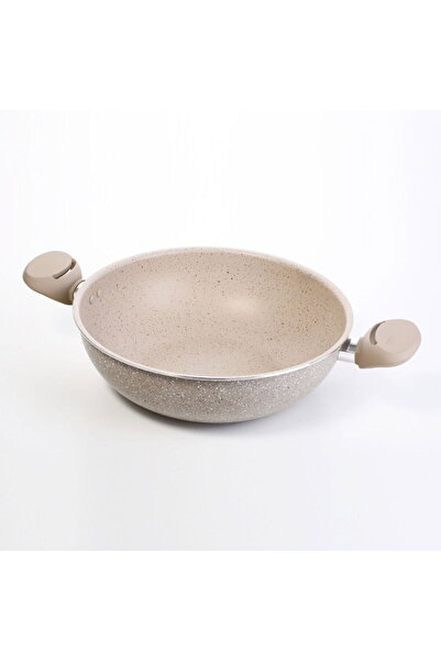 AZAF مقلاة جرانيت بمقبضين، مقاس 28