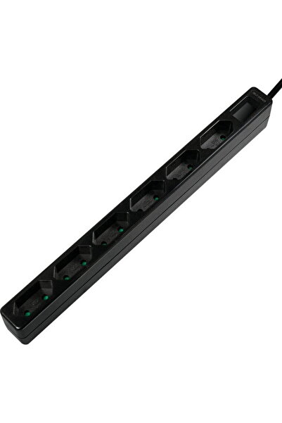 LogiLink 6 gniazd 1.5m czarna