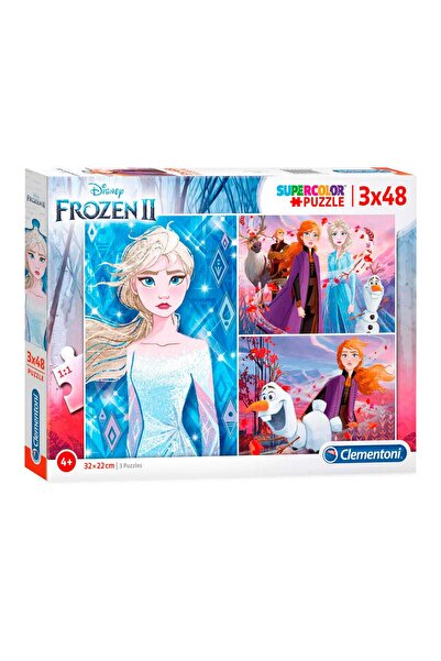 CLEMENTONI Set Trio, Clementoni, Frozen 2, Puzzle, Unisex, 3 x 48 buc
