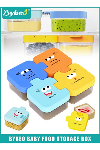BYBEO <p><strong>مجموعة علب طعام الأطفال من بايبيو - 4 قطع - متعددة الوظائف و...