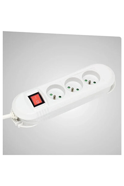 Hama Listwa Zasilająca Comfort 3 gniazda, 1,5m, biała