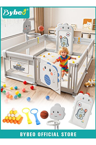 BYBEO Baby Playpen Fence with Door, Portable Baby Playards for Toddlers, Safe...