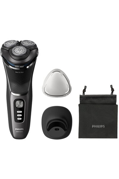 Philips Shaver Seria 3000 S3343/13, Barbierit umed şi uscat, Fara fir, Autono...