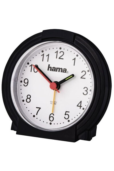 Hama Ceas deșteptător clasic silențios negru/alb 186335