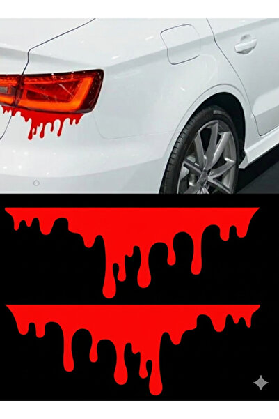 Yalıgraf Reklam Tabela Red Blood Drop Car Stop Light Sticker Decorative Auto ...