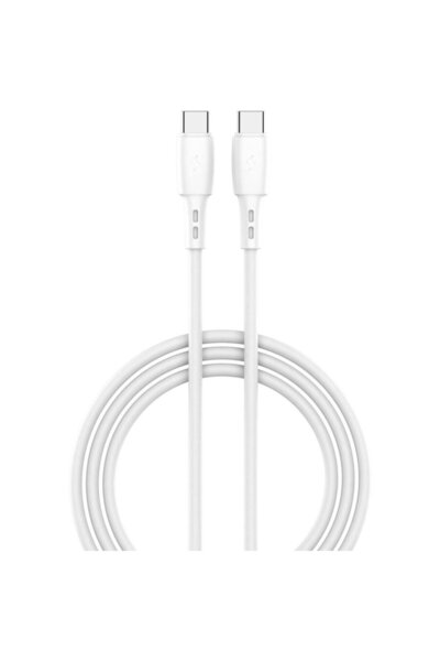 lemontti LEMCFCTCPD60A Încărcător rapid USB Tip-C/USB Tip-C 60W 1.2m Alb