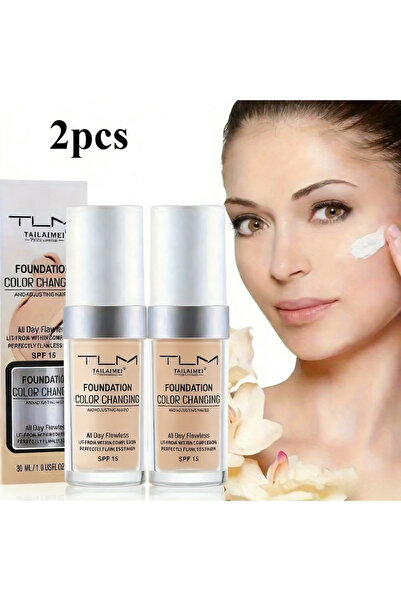 TLM Color-changing foundation, covers imperfections, matte finish, moisturizi...