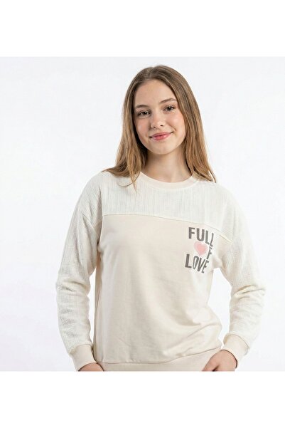 Peri Masalı Genç Kız Örme 2 İplik 13-14-15-16 Yaş Arkası Yazılı Pamuklu Rahat...