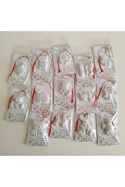 OEM Set de 5 figurine din ipsos „Mărțișor”, carton și ambalaj (combinate)
