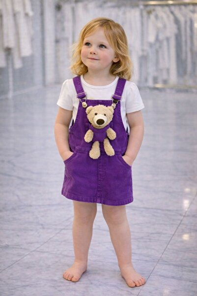 Podyumoutlet Kız bebek kot elbise