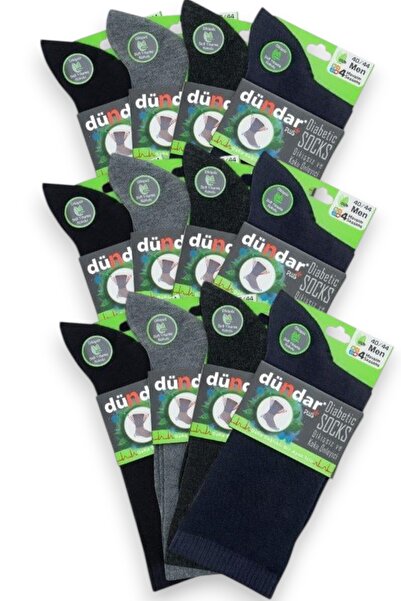Fanilam Dündar Bambu Men's Diabetic Socks 12-Pack Seamless Non-Tight Elastic ...