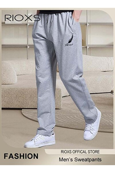 RIOXS Men's Sports Pants, Casual Drawstring Sweatpants, Comfortable Loose Jog...