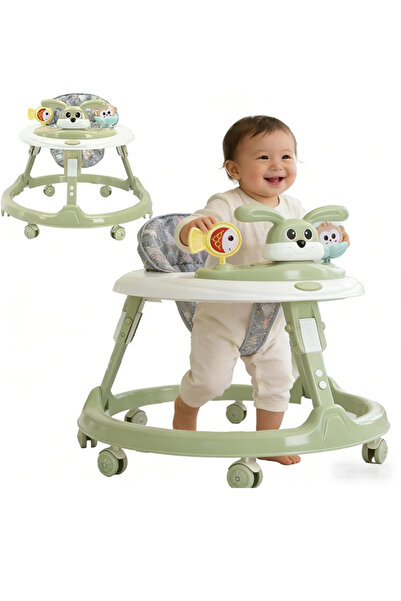 Generic Baby Walker Foldable, Multifunctional Push Walker with Anti-O Leg Des...