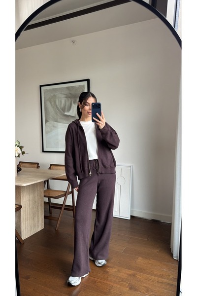 sinemkivanc co KAPÜŞONLU İKİLİ TRİKO HIRKA