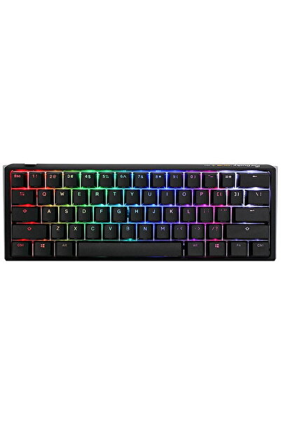 Ducky One 3 Classic Mini LED RGB pentru gaming alb-negru - MX-Silent-Roșu (SUA)