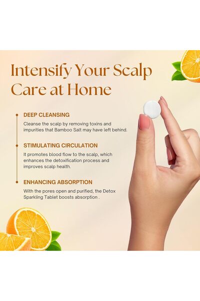 K-HEADSPA Bamboo Salt Detox Enhance Absorption, Cleanse the Scalp Remove Toxins and Impurities with