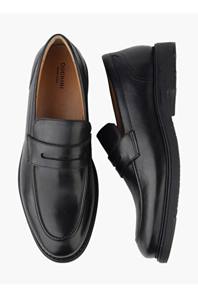 Duchini Men Cutout Detail Slip-On Loafers