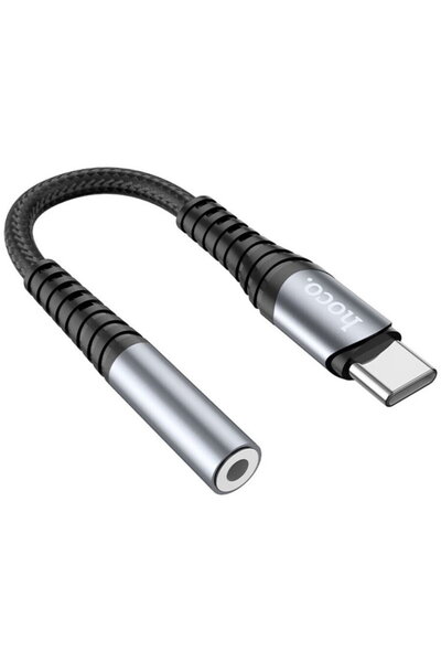 Hoco Cablu Adaptor Audio Tip-C Jack 1.2cm - (LS33) - Gri