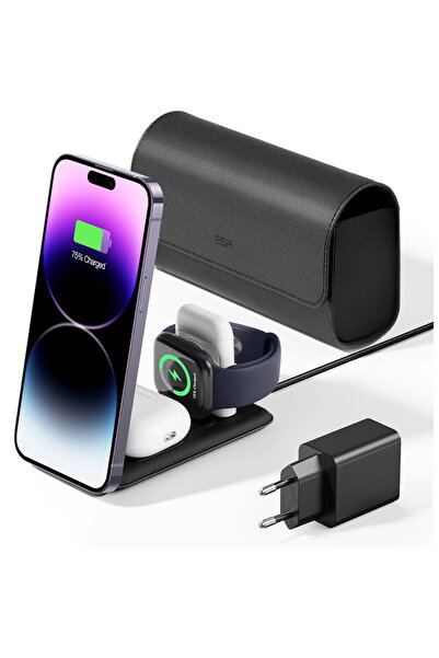 ESR 3in1 USB-C MagSafe 17.5W Negru
