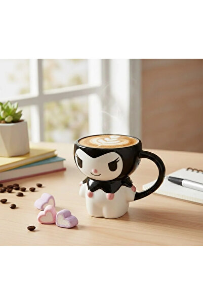 Epilons Sanrio Kuromi Mug with Lid Zenvi̇a-4567