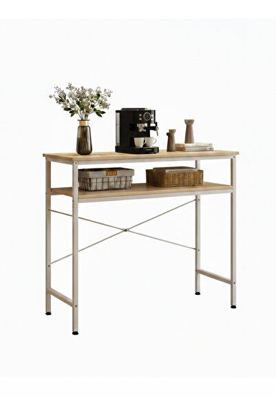 AGD Adjustable two-tier Side Table, Suitable for Entryway, Living room, and B...