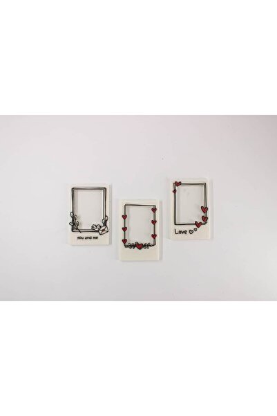 Bumerang3D Fotoğraflı Polaroid Görünümlü 3'lü Magnet Çerçeve Seti