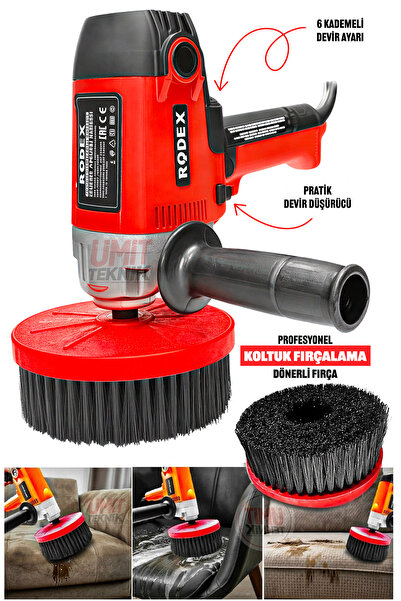 PROXTECH Profesyonel Koltuk Yıkama Fırçalama | Koltuk Fırçalama, PastaCila, 6...