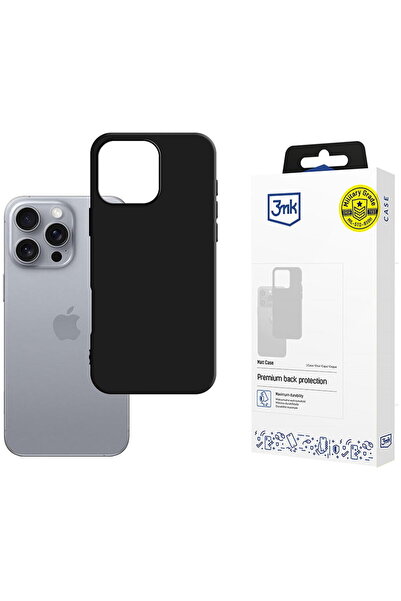 3MK Carcasă mată iPhone 16 Pro Max 6,9 negru