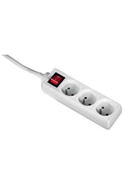 Hama Listwa Zasilająca Standard 3 gniazda, 1,5m, biała