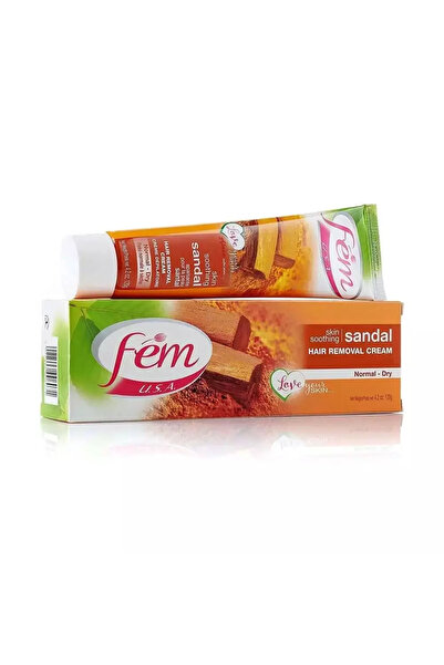 Fem USA Skin Soothing Sandal Fragranced Hair Removal Cream For Normal to Dry ...