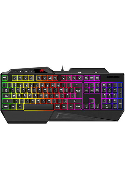 Havit GAMENOTE KB488L Gaming Keyboard, USB, Wired, RGB Lighting, 107 keys