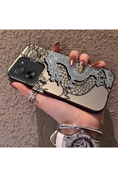 CHICASELUX Mi 13T Pro/Mi 13T Uyumlu Yüksek kaliteli Çin tarzı siyah beyaz ejd...