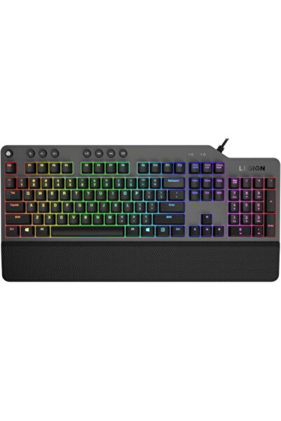 LENOVO Tastatură mecanică de gaming Legion K500, gri, USB, culoare Cu-fir, ne...
