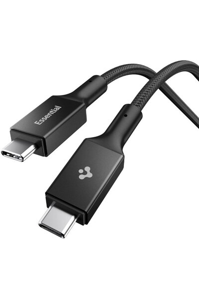 Spigen Type-C to Type-C Power Cable, 100W, 5Gbps, 1m - Essential (EB10010CC) ...