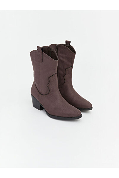 LC Waikiki RMZ GİYİM FARKIYA Cizme de cowboy pentru femei cu toc gros