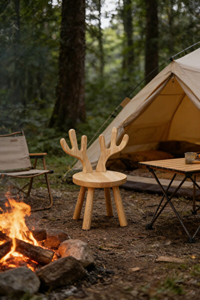 Mtanvxay كرسي أطفال مبتكر من الخشب الصلب، سميك ومتين، مناسب لغرفة المعيشة وال...