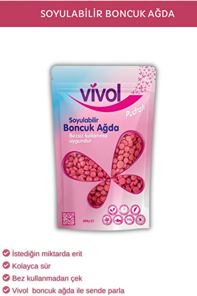 Vivol SOYULABİLİR BEZSİZ KULLANIM BONCUK AĞDA PUDRALI