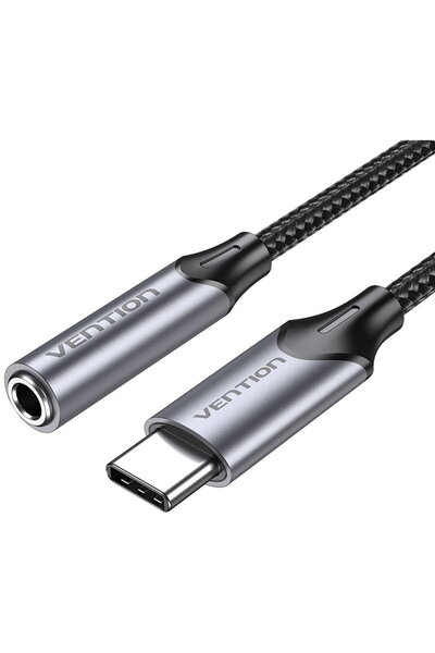 Vention Adaptor audio Type-C cu mufă jack 3.5mm, DAC - (BGMHA) - Gri